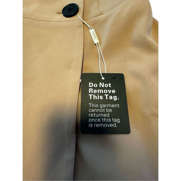 Quaint size 34 tan brown button jacket - NWT - Picture 12 of 13